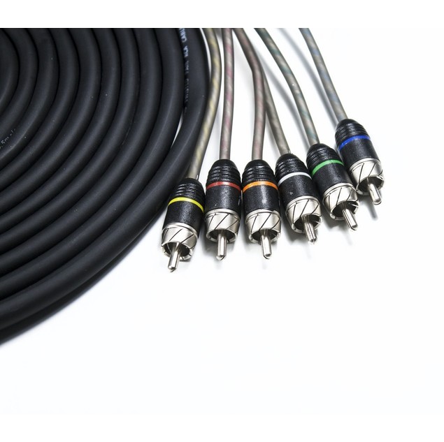 STAGE2 RCA-cable 5.5 meters 6 channel » Four-Connect