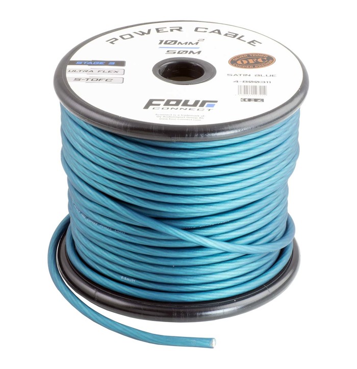 FOUR Connect STAGE3 10mm2 Satin Blue S-TOFC power cable image