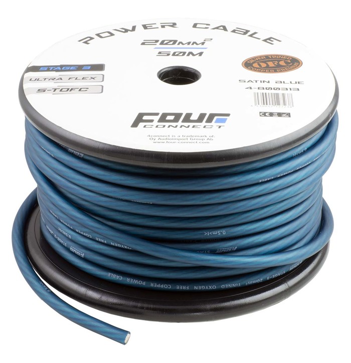 FOUR Connect STAGE3 20mm2 Satin Blue S-TOFC power cable image