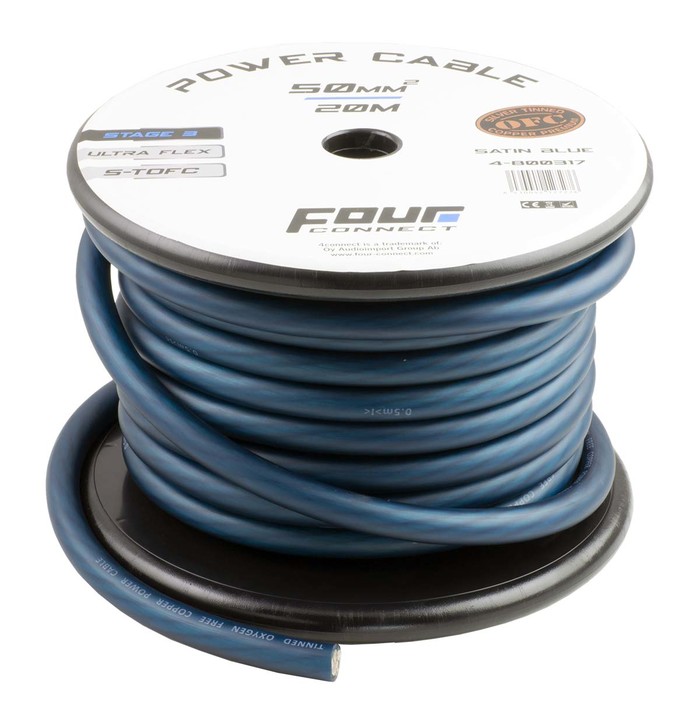 FOUR Connect STAGE3 50mm2 Satin Blue S-TOFC power cable image